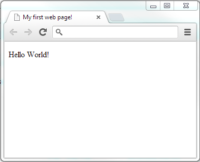 Hello World HTML 5 Screen